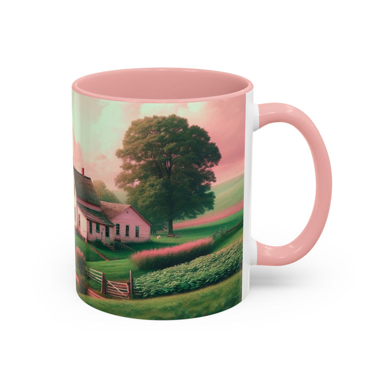 Pink Amish Illustration Coffee Mug - samanthapriceshop