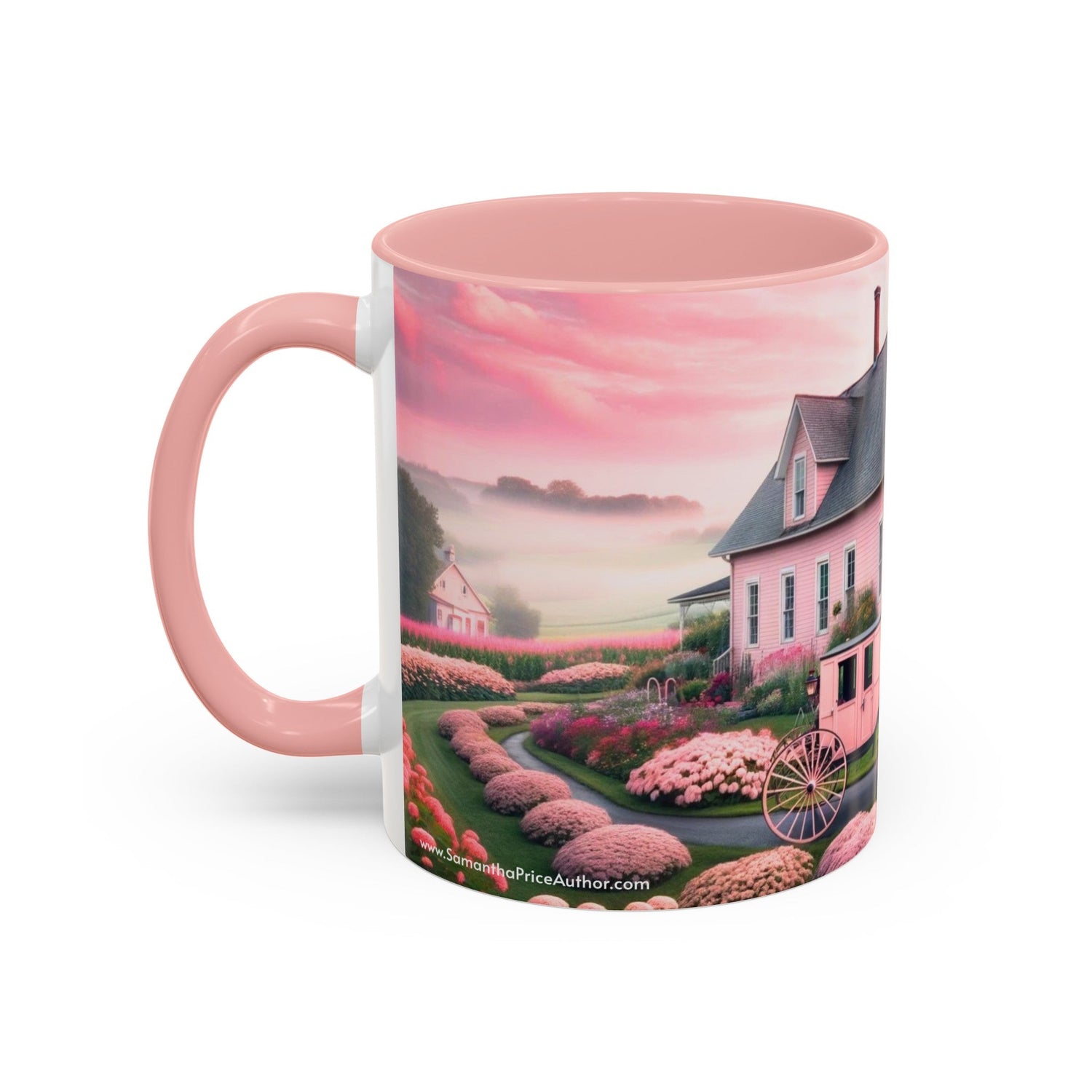 Pink Amish Scene Coffee Mug - samanthapriceshop