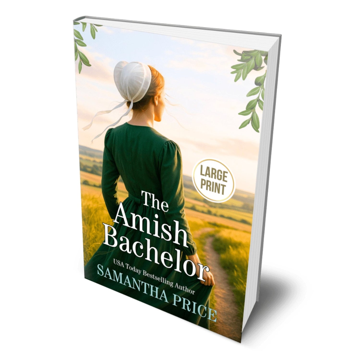 The Amish Bachelor (LARGE PRINT PAPERBACK) - samanthapriceshop