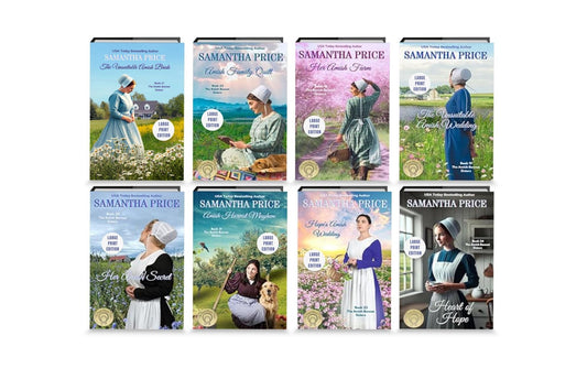 The Amish Bonnet Sisters - Books 17 - 24 (LARGE PRINT PAPERBACKS BUNDLE) - samanthapriceshop