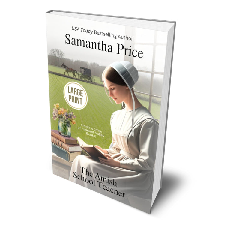 The Amish School Teacher (LARGE PRINT PAPERBACK) - samanthapriceshop