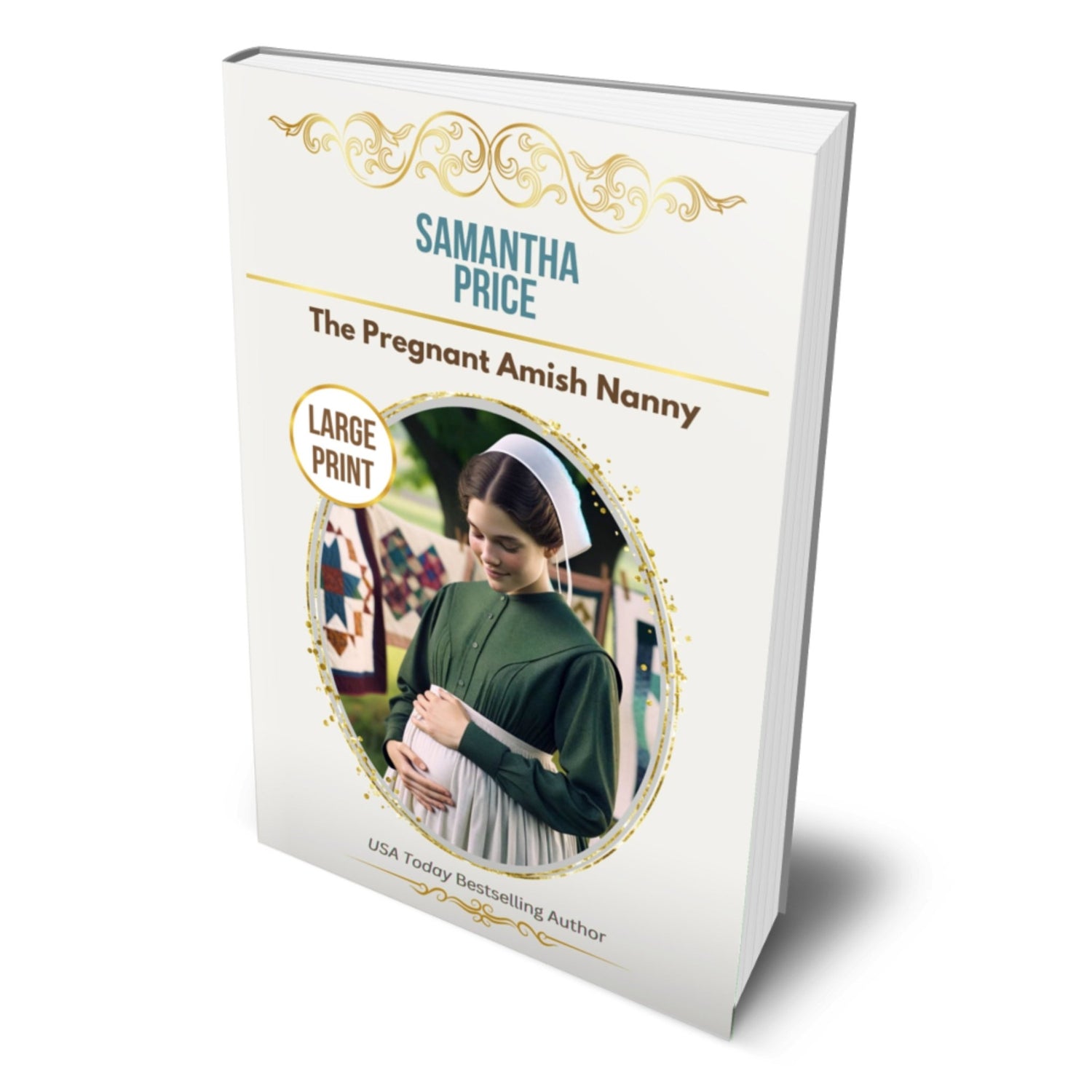 The Pregnant Amish Nanny (LARGE PRINT PAPERBACK) - samanthapriceshop