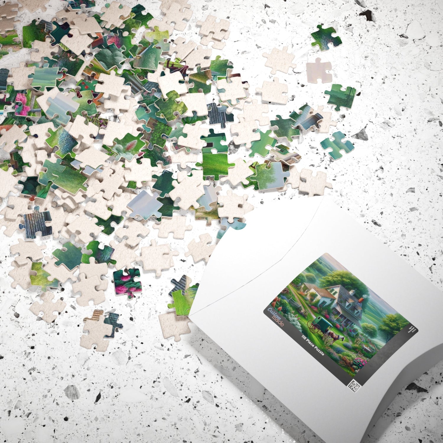 Traditional Amish House and Garden Puzzle - samanthapriceshop