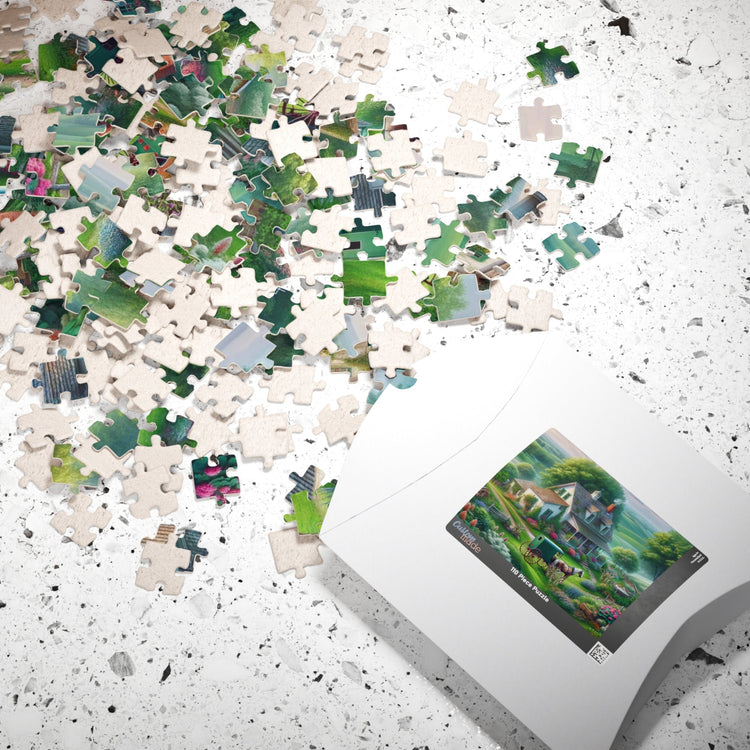 Traditional Amish House and Garden Puzzle - samanthapriceshop