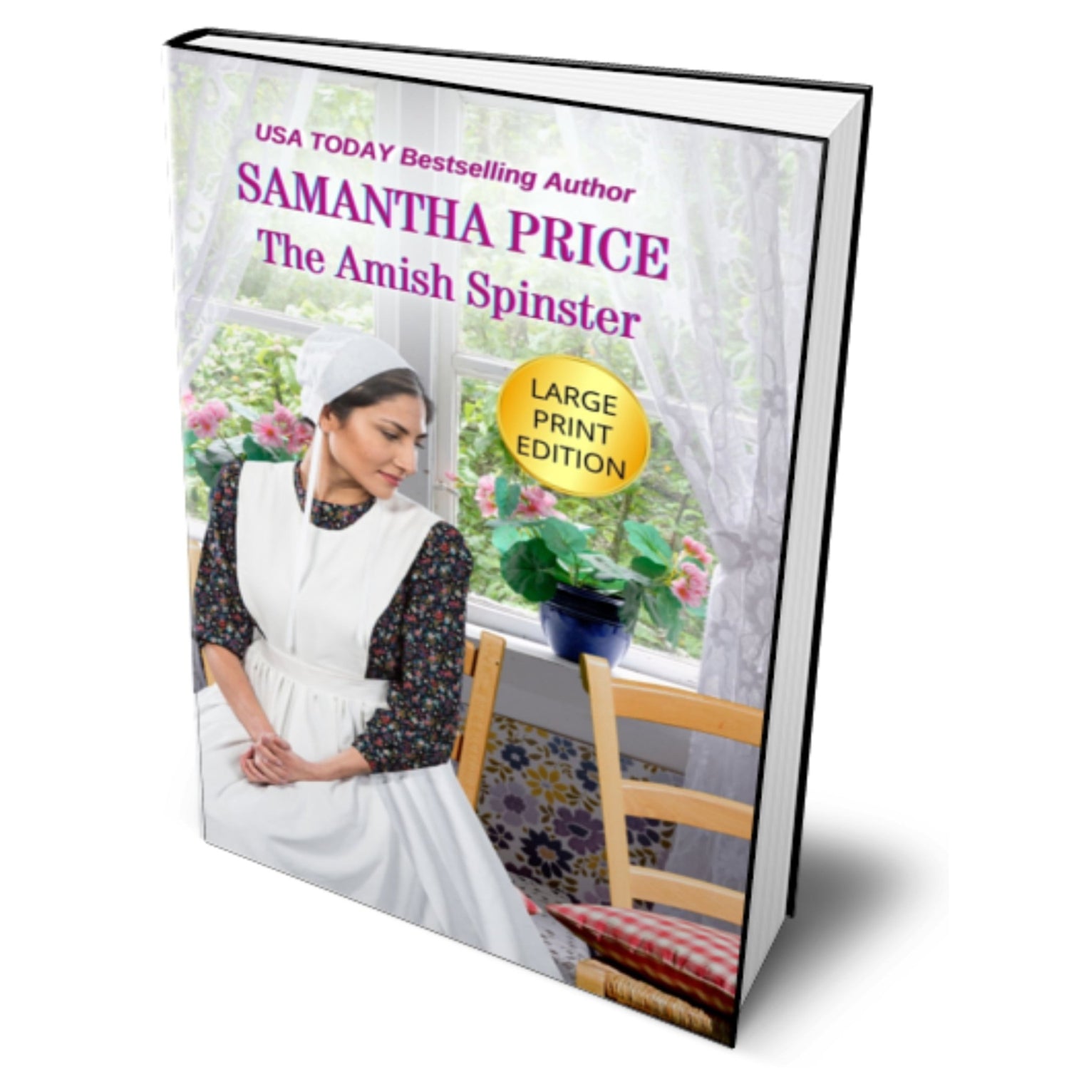 The Amish Spinster (LARGE PRINT PAPERBACK) - samanthapriceshop